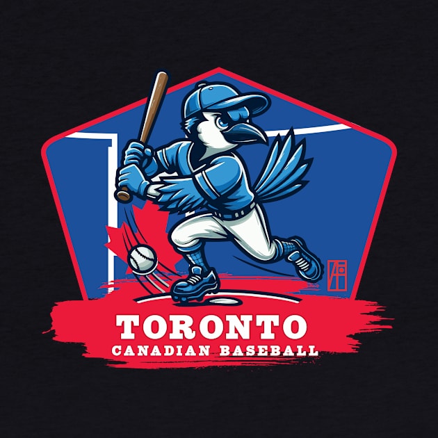 USA - Canadian BASEBALL - Toronto - Baseball mascot - Toronto baseball by ArtProjectShop